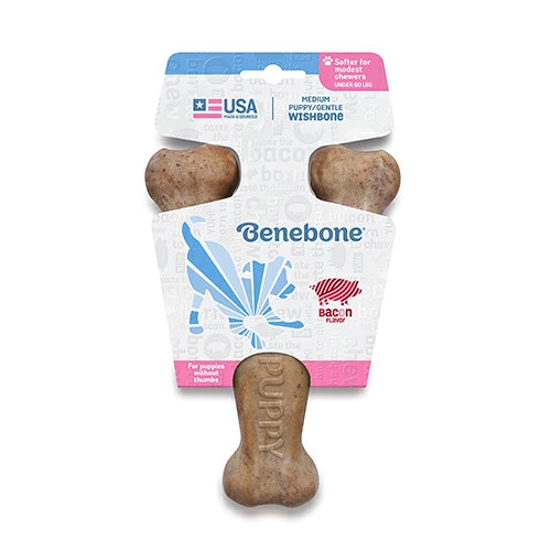 [Benebone] Puppy Wishbone Bacon Small